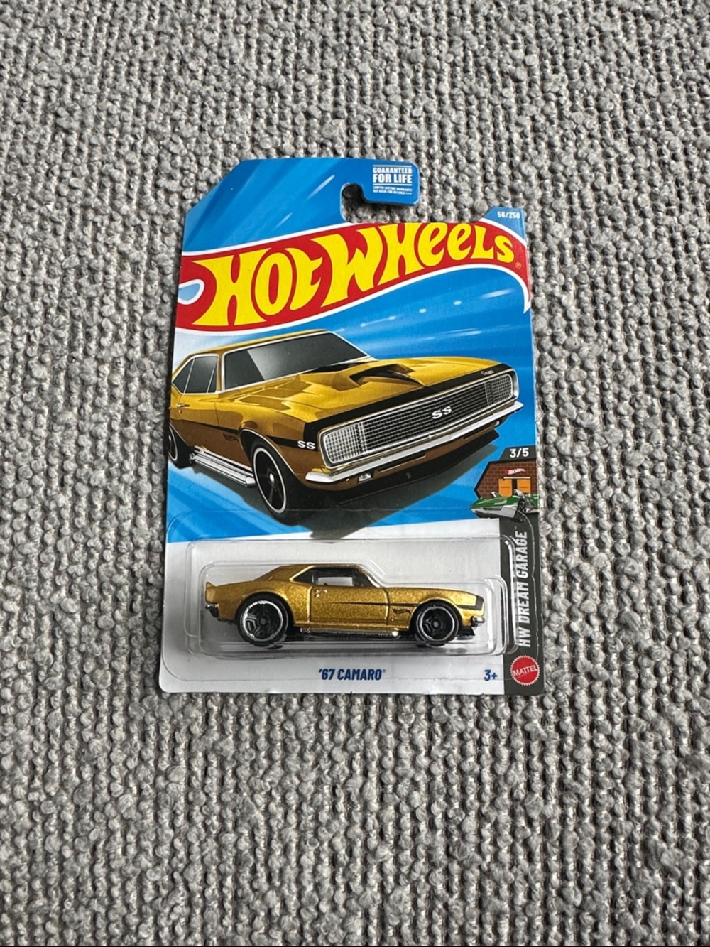 Hot Wheels '67 Camaro Toy Car - Gold Finish